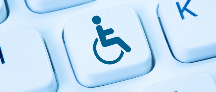 Internet web accessibility online website computer people with disabilities handicap keyboard.